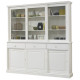 Vaisselier Blanc 6 Portes Coulissantes 3 Tiroirs 10 Niches L 178.6 H 199 P 42.3 cm