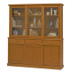 VVaisselier Pin Miel 6 Portes Coulissantes 10 Niches L 178.6 H 199 P 42.3 cm