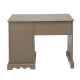 Bureau Taupe 1 Caisson 5 Tiroirs de Style Charme Anglais L 100 H 74.7 P 58.3 cm