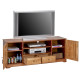 Meuble TV BAR 60 Pouces Merisier 2 Portes 2 Tiroirs L 158.8 H 60.3 P 46 cm