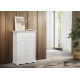 Buffet Le Parisien Charme Blanc 2 Portes 1 Tiroir 2 Tablettes 94 x 134 x 42 cm