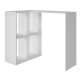 Bureau d'Angle et Rayonnage Blanc L 90 H 77 P 58.8 cm