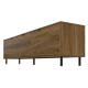 Meuble TV 80 Pouces 4 Portes 4 Niches Châtaignier L 183 H 49 P 38 cm