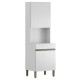 Colonne de Cuisine Micro-Onde Blanc 2 Portes 5 Niches L 60 H 193 P 53.5 cm