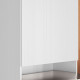 Colonne de Cuisine Micro-Onde Blanc 2 Portes 5 Niches L 60 H 193 P 53.5 cm
