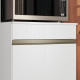 Colonne de Cuisine Micro-Onde Blanc 2 Portes 5 Niches L 60 H 193 P 53.5 cm