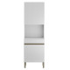 Colonne de Cuisine Micro-Onde Blanc 2 Portes 5 Niches L 60 H 193 P 53.5 cm