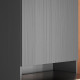 Colonne de Cuisine Micro-Onde Grise 2 Portes 5 Niches L 60 H 193 P 53.5 cm