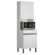 Colonne de Cuisine Micro-Onde Blanc 2 Portes 5 Niches L 60 H 193 P 53.5 cm