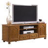 Meuble TV banc chêne 2 portes 2 tiroirs
