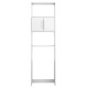 Armoire WC 2 Portes Blanches 182 cm 4 Niches