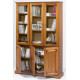 Bibliothèque 6 portes merisier Louis Philippe 7302PV
