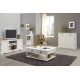 Bahut / buffet bas 2 portes 2 tiroirs style anglais blanc 40802