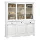 Vaisselier Blanc 6 Portes Coulissantes 3 Tiroirs 10 Niches L 178.6 H 199 P 42.3 cm