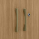 Armoire Multifonctions 2 portes 5 Niches Noire L 63 H 180 P 35 cm