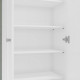 Armoire Multifonctions Blanche 2 portes 5 Niches L 63 H 180 P 35 cm