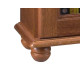 Petit Meuble Vitrine Chêne 1 Porte Vitrée Gauche  6 Niches L 49.4 H 105.8 P 21.5 cm