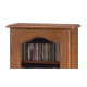 Petit Meuble Vitrine Chêne 1 Porte Vitrée Gauche  6 Niches L 49.4 H 105.8 P 21.5 cm