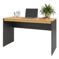 Bureau Chêne et Noir L 135 H 79 P 53.5 cm