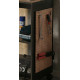 Chariot Porte-Outils Noir 2 Niches à Roulettes L 61.5 H 119 P 35 cm