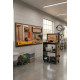 Support Mural pour Outils Perforé Noir L 90 H 45 cm