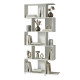 Etagère Design en S 10 Niches Blanche L 78.5 H 184 P 31 cm