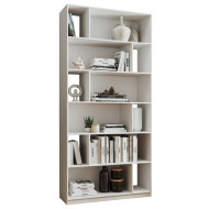 Etagère Design en S 10 Niches Blanche L 78.5 H 184 P 31 cm