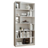 Etagère Design en S 10 Niches Blanche L 78.5 H 184 P 31 cm