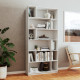 Etagère Design en S 10 Niches Blanche L 78.5 H 184 P 31 cm
