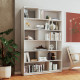Etagère Design Asymétrique 12 Niches Blanche L 120 H 186.4 P 29.4 cm