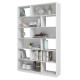 Etagère Design Asymétrique 12 Niches Blanche L 120 H 186.4 P 29.4 cm
