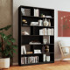 Etagère Design Asymétrique 12 Niches Noire L 120 H 186.4 P 29.4 cm