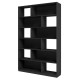 Etagère Design Asymétrique 12 Niches Noire L 120 H 186.4 P 29.4 cm