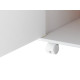 Buffet Armoirette 2 Portes 4 Niches Blanc L 90 cm sur Roulettes