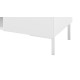 Buffet Blanc 2 Portes 4 Niches Pieds Métal Noirs Square