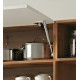 Cuisine équipée 4 Portes 1 Tiroir 5 Niches Chêne et Blanc L 150 H 200 P 40.5 cm