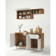 Cuisine équipée 4 Portes 1 Tiroir 5 Niches Chêne et Blanc L 150 H 200 P 40.5 cm