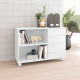 Console Mobile 4 Tiroirs 2 Niches Blanche L 90 H 61 P 35 cm