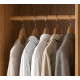 Armoire Dressing 6 Portes 2 Tiroirs 9 Niches Chêne et Blanc L 135.4 H 178 P 36.5 cm