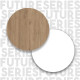 Table à Manger 6 Couverts Maxi Chêne et Blanc L 120 H 73.8 P 80 cm