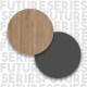 Table à Manger 8 Couverts Maxi Chêne et Gris Anthracite L 140 H 73.8 P 80 cm