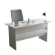 Table à Manger 6 Couverts Maxi Chêne et Gris Anthracite L 120 H 73.8 P 80 cm