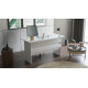 Table à Manger 6 Couverts Maxi Chêne et Gris Anthracite L 120 H 73.8 P 80 cm