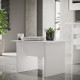 Table Basse - Chevet Blanc L 60 H 59.1 P 50 cm