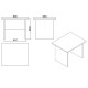 Table Basse - Chevet Blanc L 60 H 59.1 P 50 cm