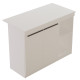 Ilot de Cuisine 2 Portes 4 Niches Blanc 2 Couverts L 120 H 88.2 P 60 cm