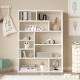 Etagère 9 Niches Chêne et Gris Anthracite Pieds Métal L 72 H 133.6 P 25.5 cm