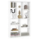 Etagère 11 Niches Séparateur de Pièce Design Blanche L 90 H 123.6 P 22 cm