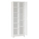 Armoire Multifonctions 1 Porte 11 Niches Blanche L 72 H 180 P 34 cm