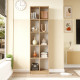 Etagère Multifonctions 10 Niches Imitation Chêne L 51.1 H 180 P 25.4 cm